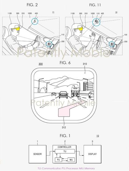 新专利 有多项驾驶辅助功能瓦力棋牌游戏三星AR眼镜(图2)